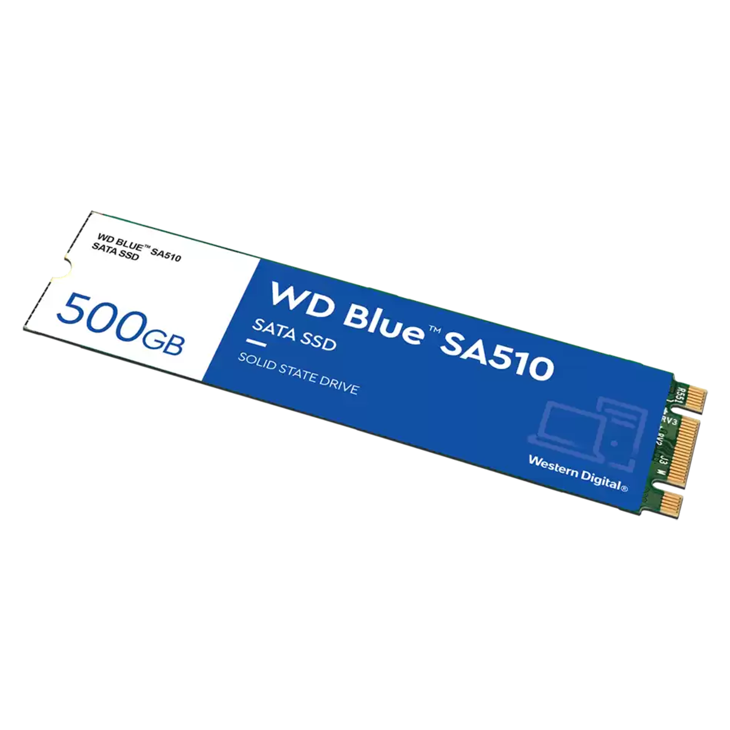 SSD M.2 Western Digital SA510 Blue 500GB SATA 3 - WDS500G3B0B
