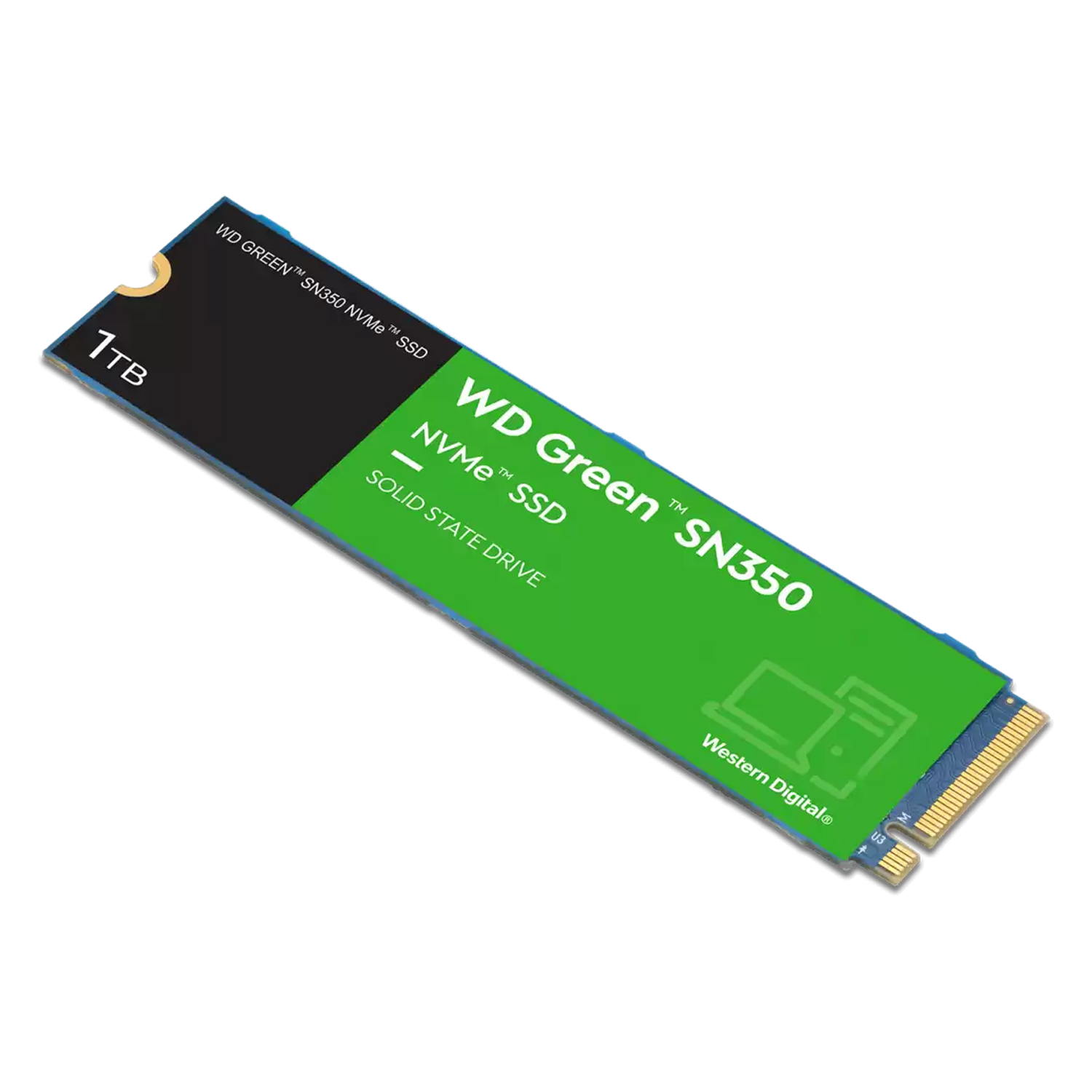 SSD M.2 Western Digital SN350 1TB / NVMe PCIe Gen3 - (WDS100T3G0C)