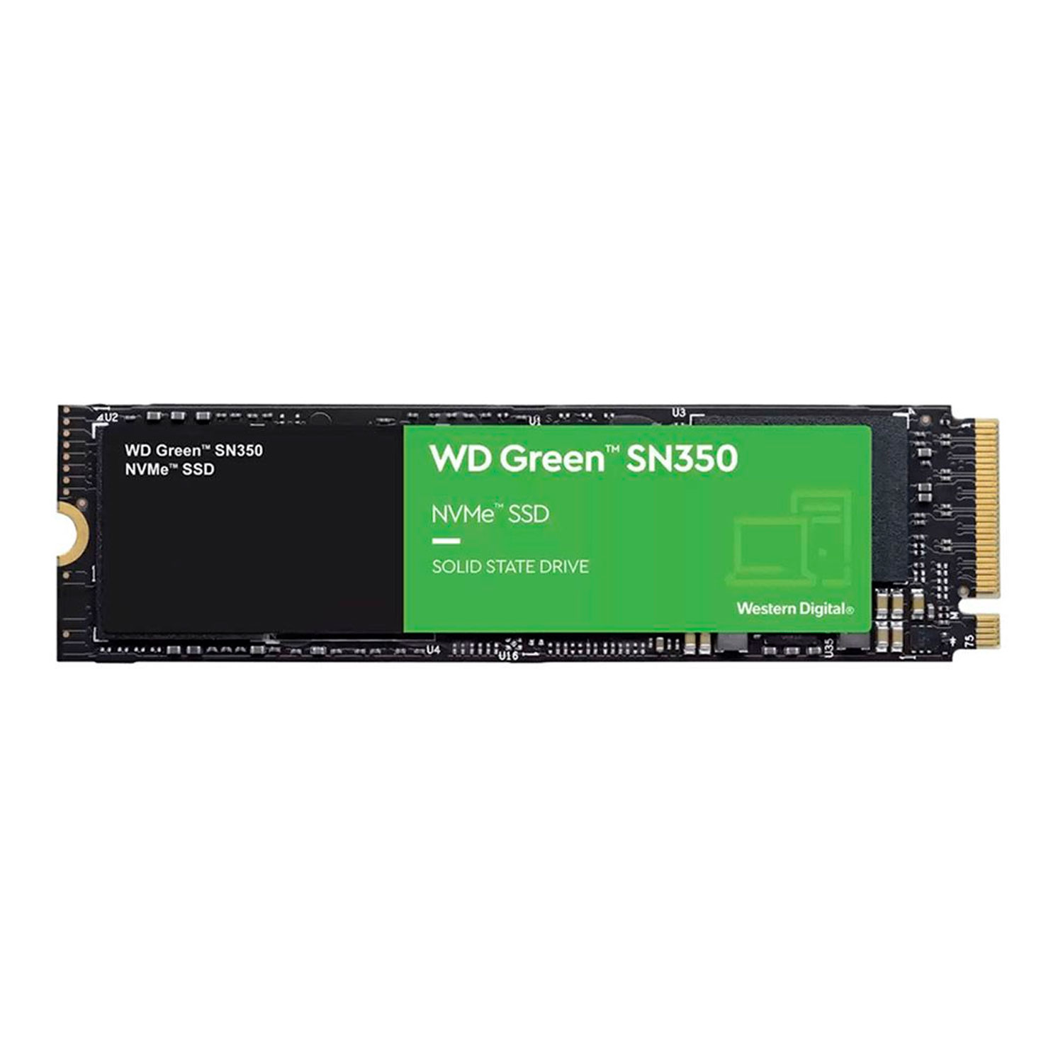 SSD M.2 Western Digital SN350 Green 1TB NVMe PCIe Gen 4 - WDS100T2G0C

