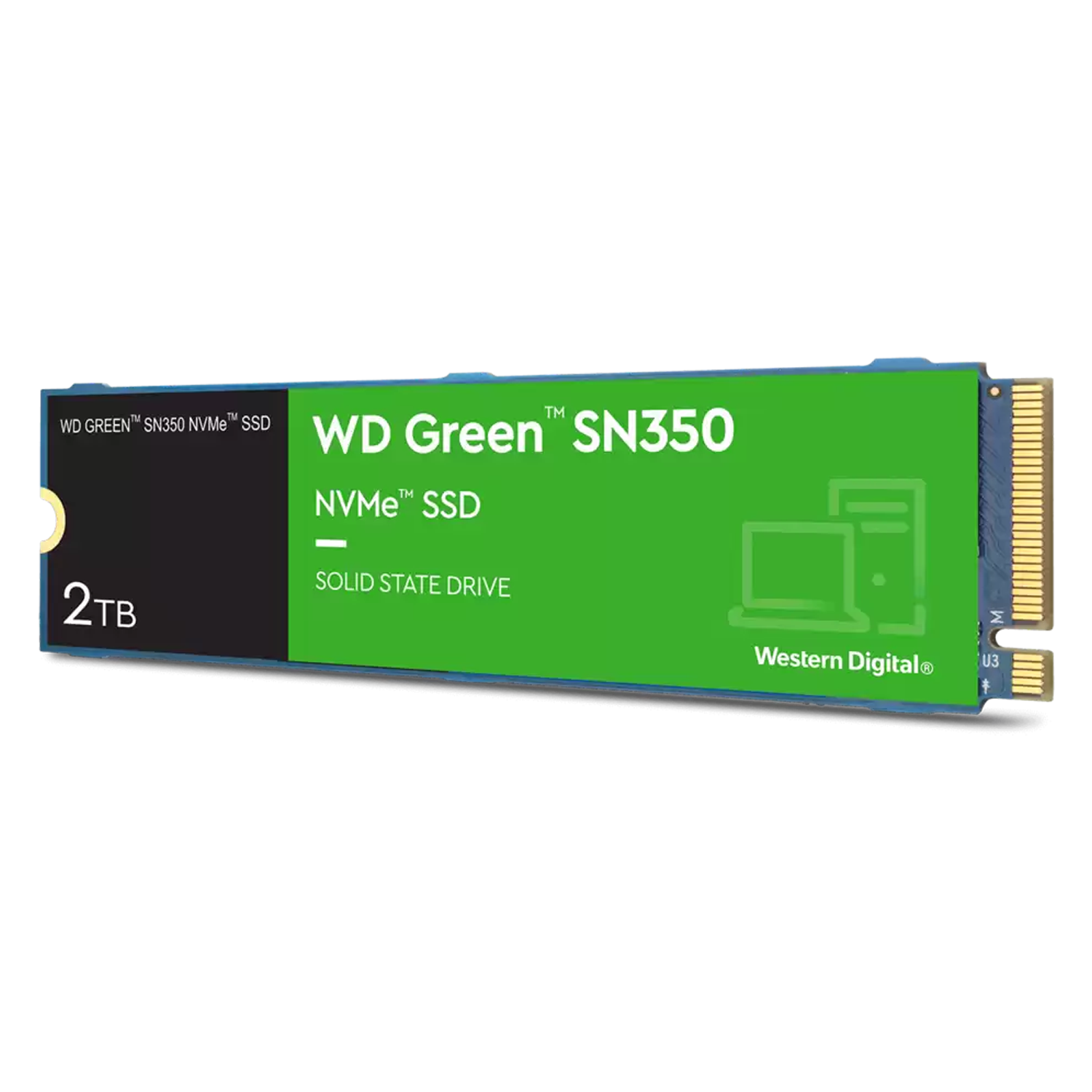 SSD M.2 Western Digital SN350 Green 2TB NVMe PCIe Gen3 - WDS200T3G0C