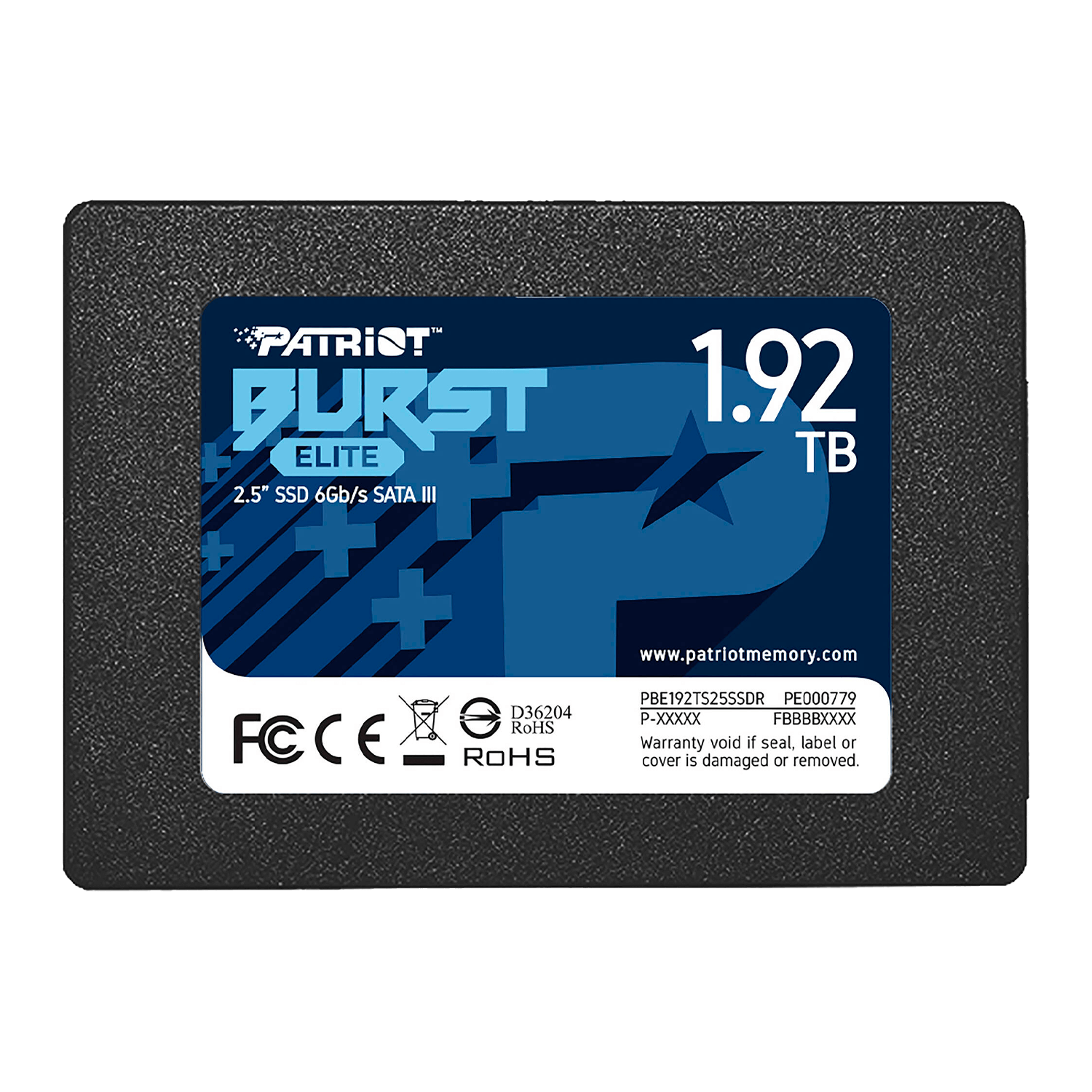 SSD Patriot Burst Elite 1.92TB 2.5" SATA 3 - PBE192TS25SSDR