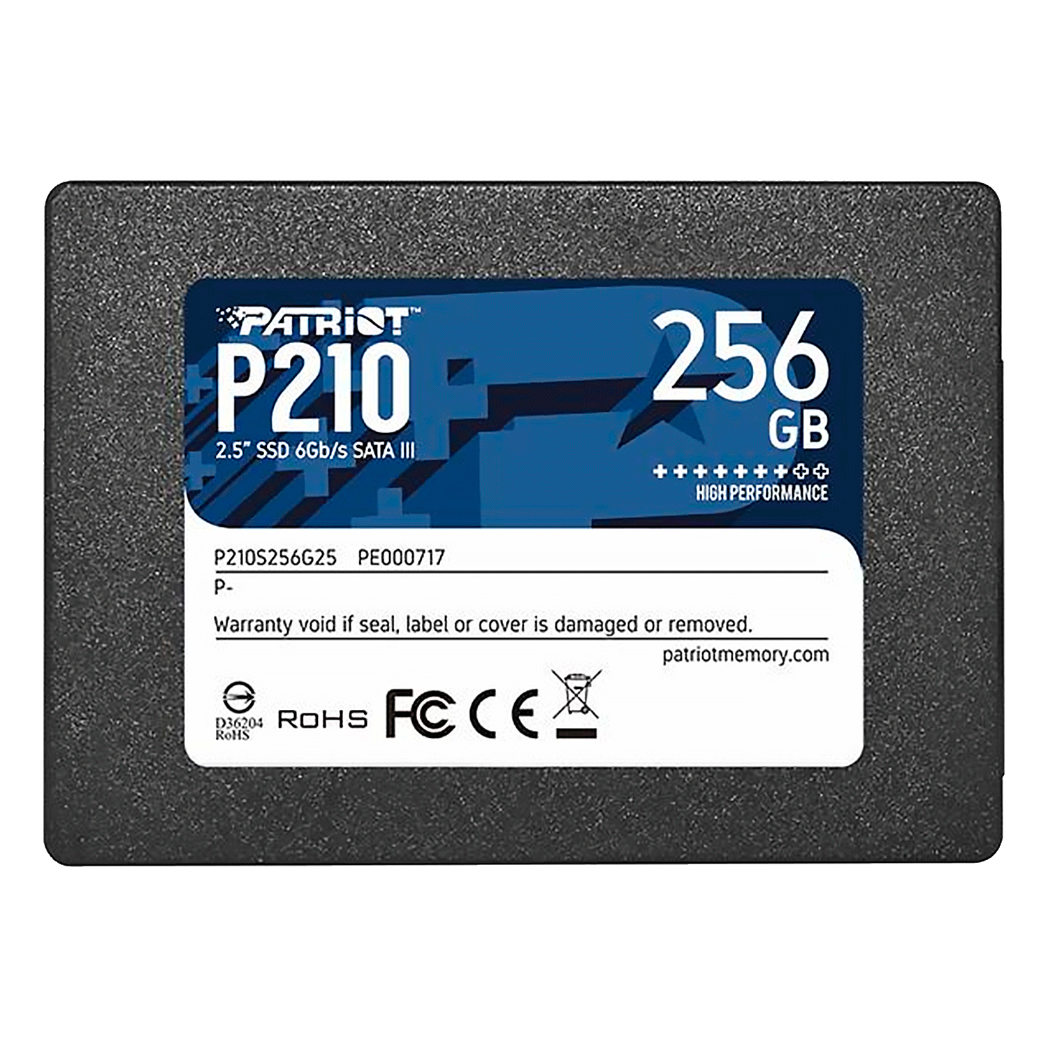 SSD Patriot P210 256GB 2.5" SATA 3 - P210S256G25