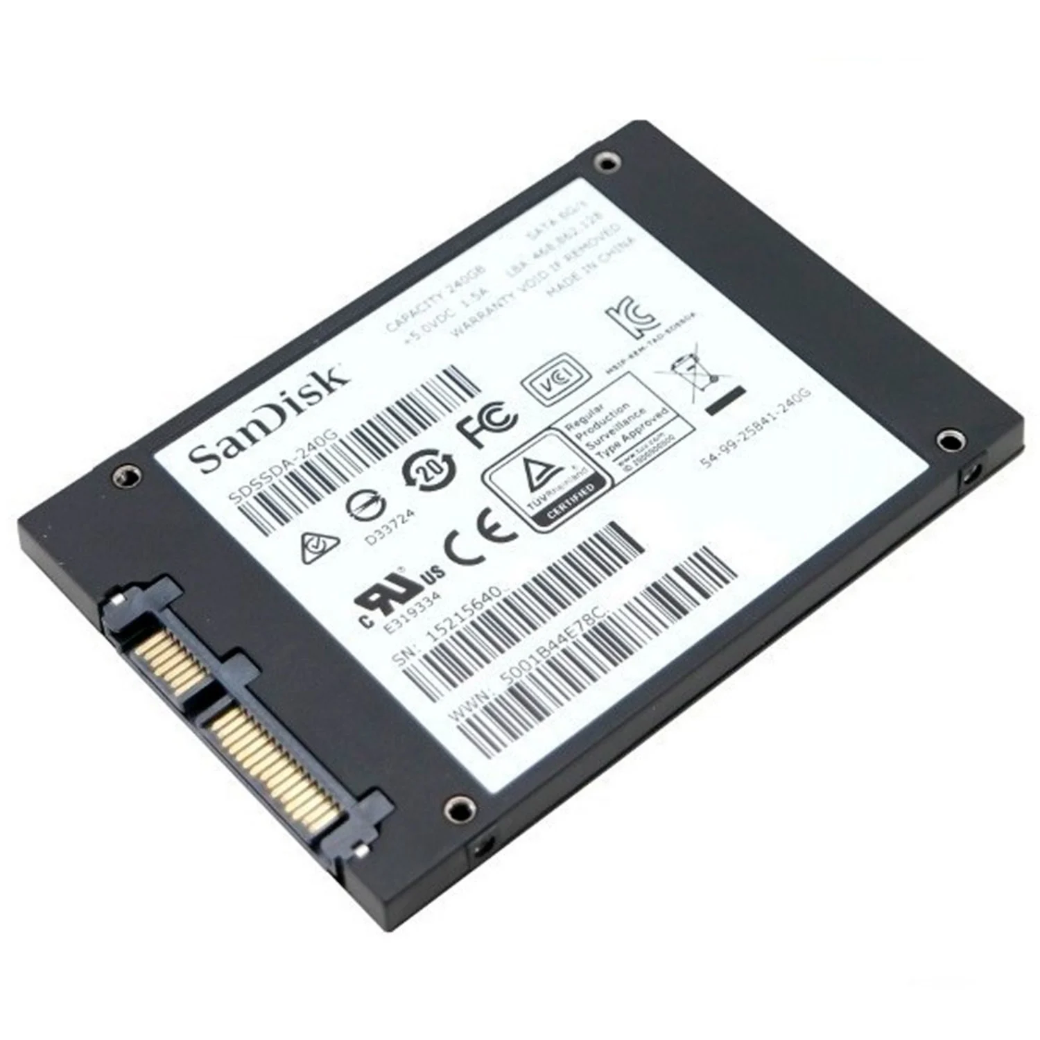 SSD Sandisk Plus 240GB / 2.5" / SATA 3 - (SDSSDA-240G-G26)