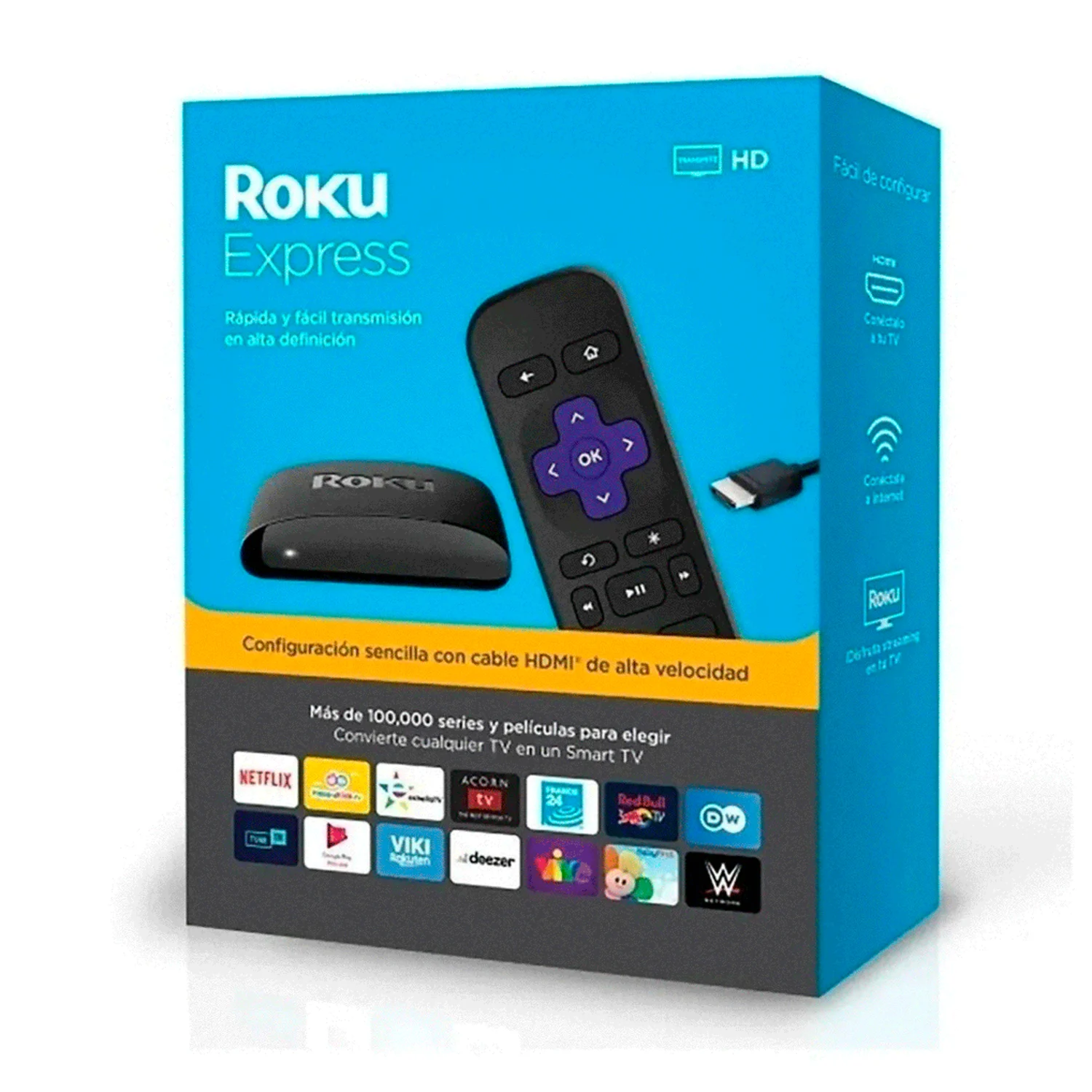 Media Player Roku Express Streaming HD / HDMI / Wifi - Preto (3930MX)