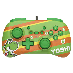 Controle Horipad Mini Super Mario Yoshi / Com Fio para Nintendo Switch