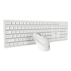 Kit Mouse e Teclado Aigo MK500 / USB - Branco