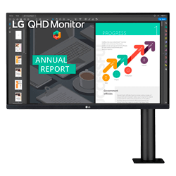 Monitor Gamer LG 27QN880B / Tela 27" / 75HZ / QHD / IPS / PIP - Preto