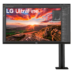 Monitor LG 27UN880 / Tela 27/ 60HZ / Ultra HD / IPS / USB-C / Ergonômico - Preto