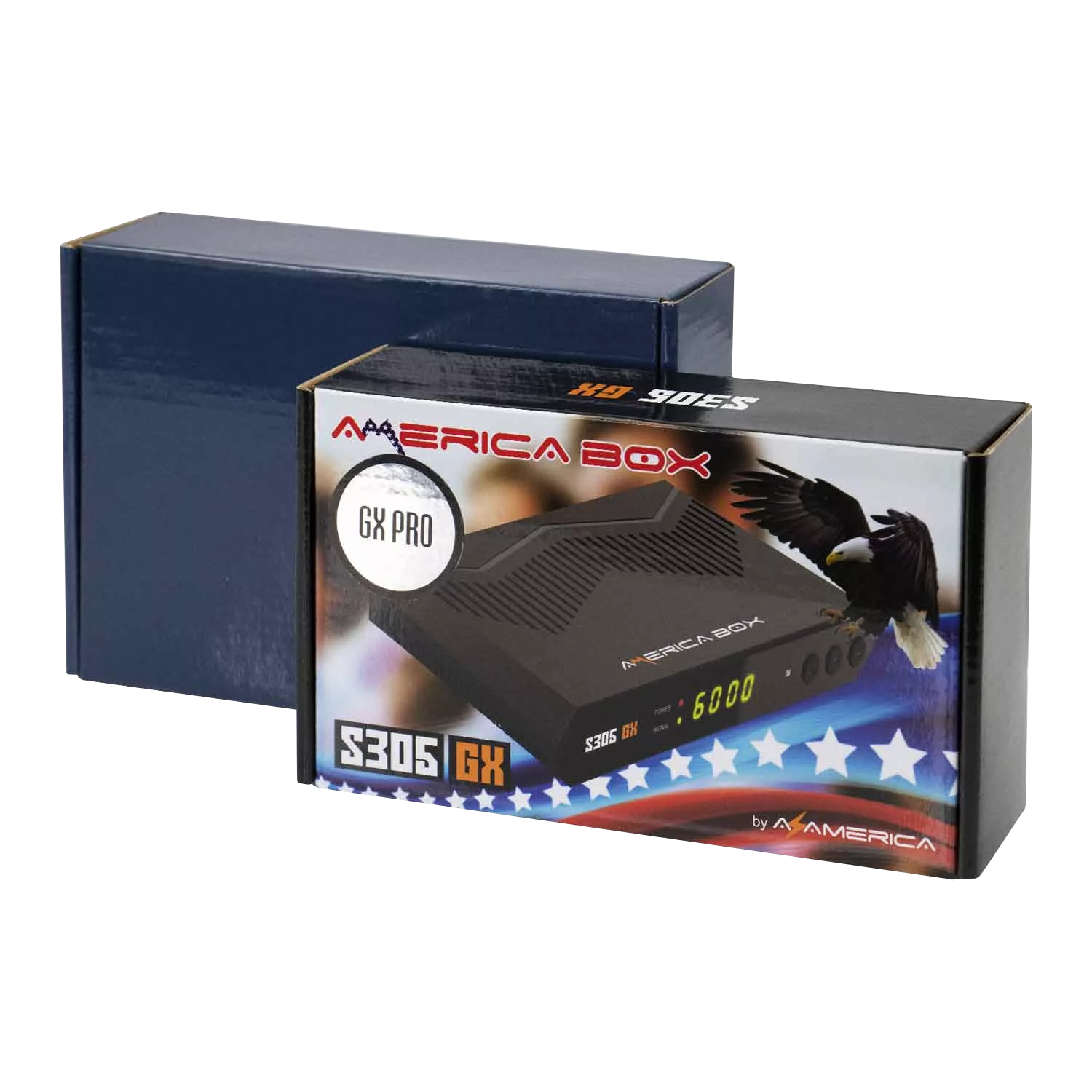 Receptor America Box S305 GX Pro Full HD Wi-Fi - Preto