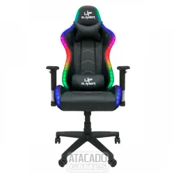 Cadeira Gamer UP-1001 / RGB C/Controle - Preto e Azul