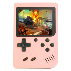 Console Portátil Game Box Plus Handheld 500 Jogos Tela 3" - Rosa