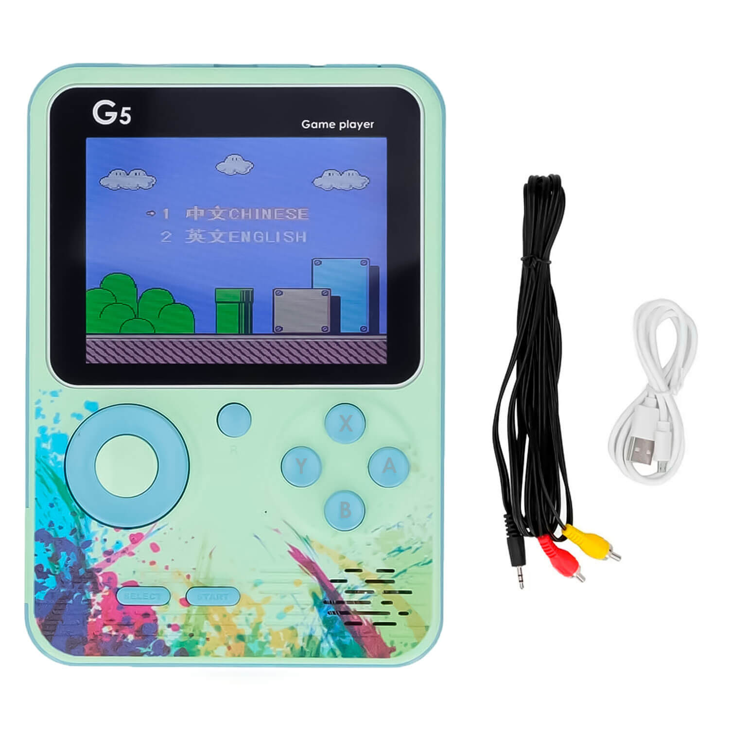 Console Portátil Game Boy Game Box G5 500 Jogos - Verde