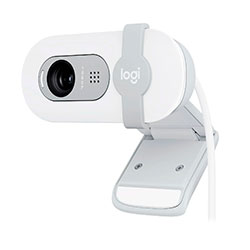 Webcam Logitech Brio 100 - Branco (960-001615)