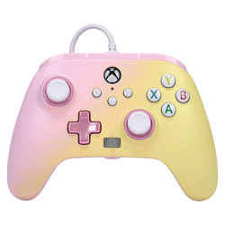 Controle PowerA Enhanced Wired para Xbox One  - Pink Lem (PWA-A-0181)
