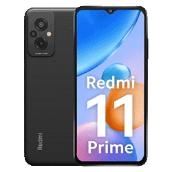 Celular Xiaomi Redmi 11 Prime Dual SIM / 4GB RAM / 64GB / Tela 6.5" / Câmeras 50MP+2MP+2MP e 8MP - Preto (Índia)